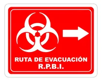 Comprar Señalamiento Letrero Ruta De Evacuación Rpb Derecha 20x25 Cm