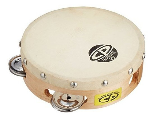 Latin Percussion Cp376 Tambourine De 6 Pulgadas Con Cabeza D