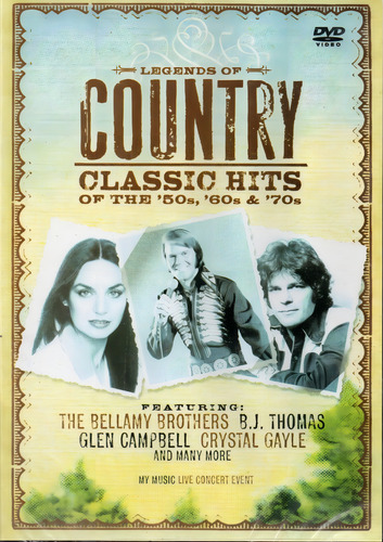 DVD Éxitos clásicos del country - Bj Thomas - Crystal Gayle