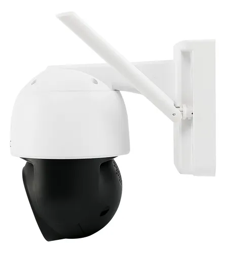 Cámara De Seguridad Gadnic Cmsol42 Con Resolución 3MP Color Blanco Visión Nocturna Con Panel Solar