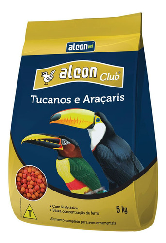 Ração Alcon Club Tucanos E Araçaris 5kg