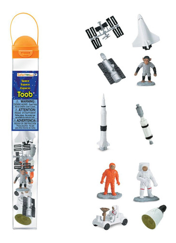 Figura Tubo Safari Espacio Astronauta Cohete Juguete Atrix ®