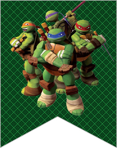 Kit Imprimible Candy Bar Tortugas Ninjas Personalizado Pdf