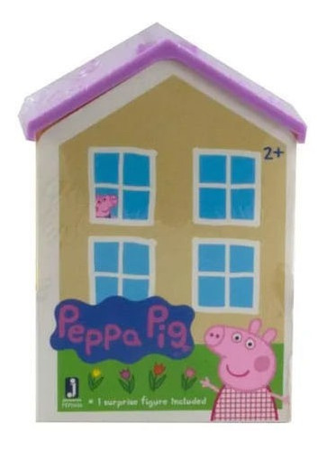 Casa Surpresa Da Peppa Pig - Figura Surpresa - Telhado Lilas