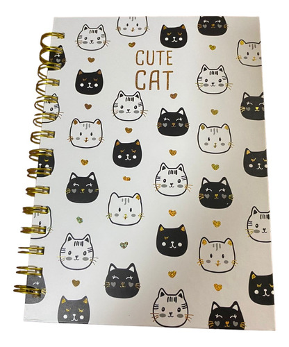 Cuaderno Libreta Gato Diseño Gatitos Croquera Kawaii Regalo