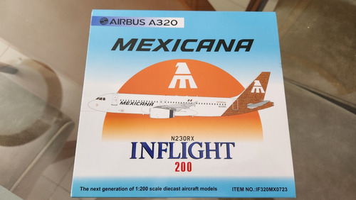 Mexicana A320 Escala 1:200 N230rx Inflight