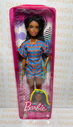 Barbie Fashionista 172 Afro Con Trenzas