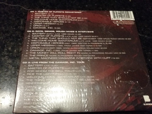 Cd Metallica Master Of Puppets 3cd Deluxe Edition