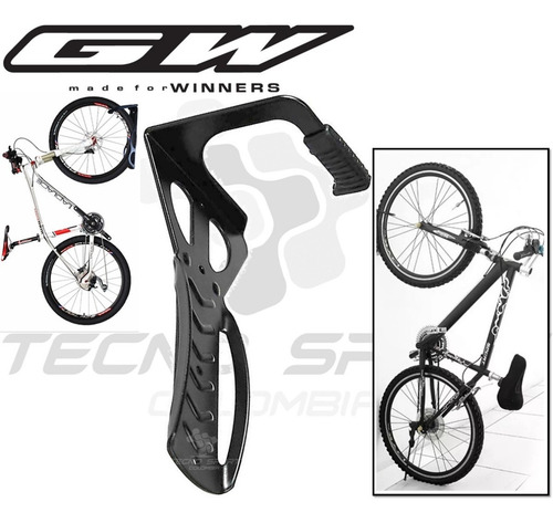 Imagen 2 de 8 de Gancho Reforzado Colgar Bicicleta Pared Soporte Organizador