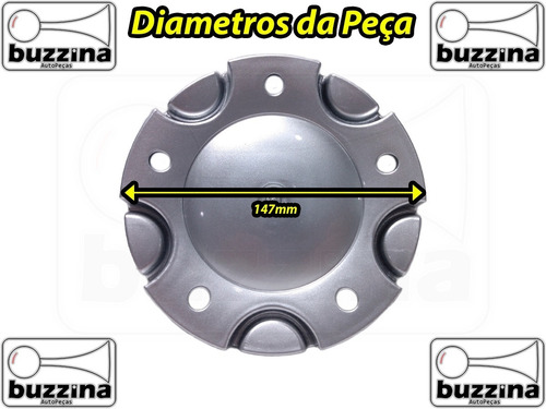 Jogo 4 Calota Centro Roda Vw Fox 4 Furos Brw 270 Carlota