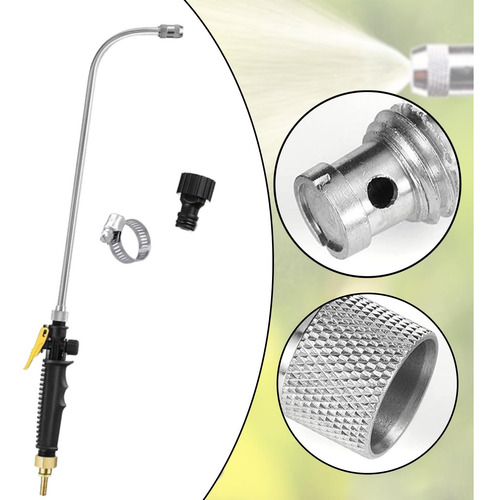 Pulverizador De Metal Para Jardim, Bico Leve E Ajustável,