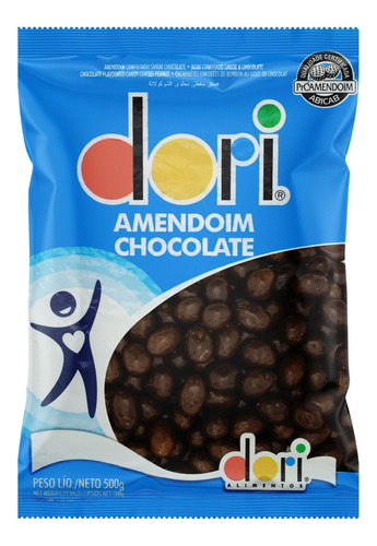 Amendoim Confeitado Chocolate Dori Pacote 500g