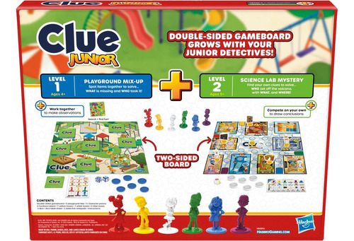 Juego Hasbro Gaming Clue Junior, Tablero De Juego De 2 Caras