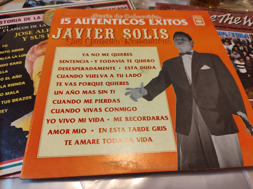 Javier Solís 15 Éxitos Vinyl,lp,acetato 