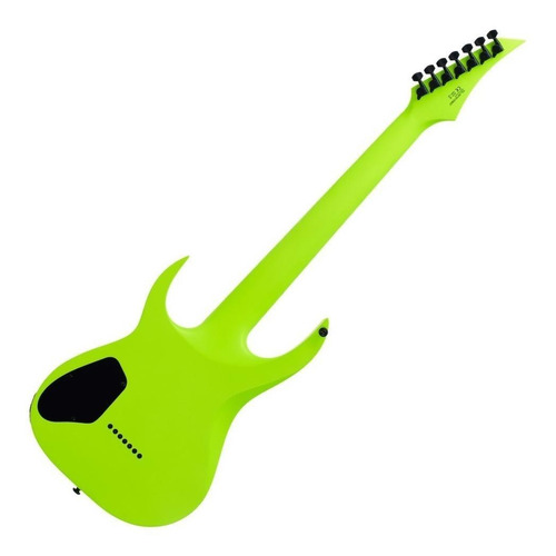 Guitarra elétrica Solar A2.7 type a de mogno lemon neon fosco com diapasão de ébano