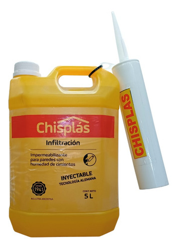 Infiltración Para Humedad En Cimientos Pared Chisplas 5 L