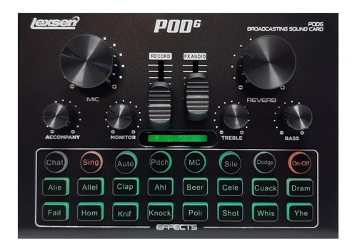 Placa De Sonido Lexsen Pod6 Usb Grabación Interfaz 