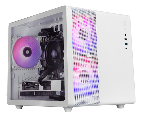 Xtreme Pc Gaming Geforce Rtx 4060 Amd Ryzen 5 5600x 32gb Ssd 1tb Wifi Mini Tank White