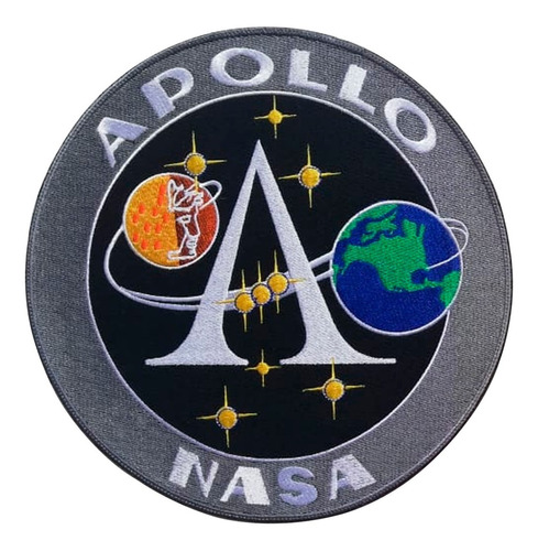 Programa Apollo Nasa Misión Transbordador Escudos Bordado