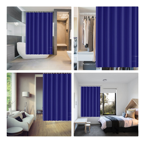 Cortina De Ducha Impermeable Para Lavar, 180 X 180 Cm, Con 1