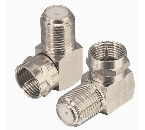 Conector Coaxial Macho F A Hembra F El Forma De L X 2