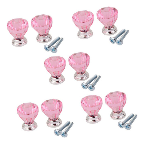 10 Piezas De Forma De Diamante De Cristal De Cristal