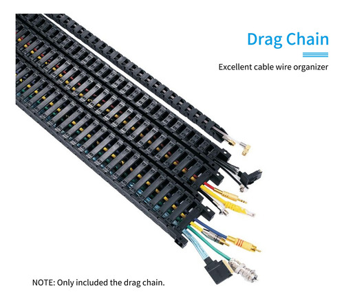Imagem 7 de 9 de Aibecy 1m/3.3ft Transmissão Drag Chain Reboque 10* 30mm