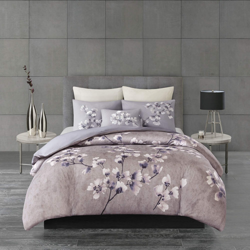 N Natori Sakura Funda Nórdica Reversible Flor De Cerezo Algo