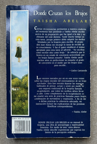 Taisha Abelar : Donde Cruzan Los Brujos - Editorial Diana (Usado)