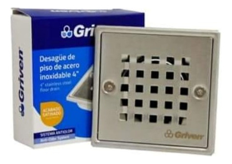 Desague De Piso 4x4 Antiolor Griven