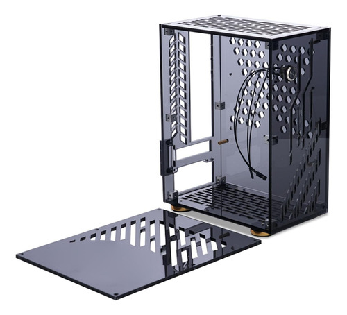 Case De Mini Itx Acrílico Transparente De Gowenic, Capacidad