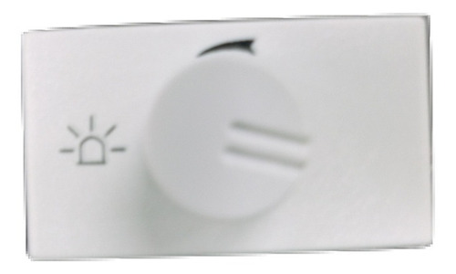 Imagen 2 de 5 de Regulador Dimer Led Teclastar Piano Quadra Minimal Blanco