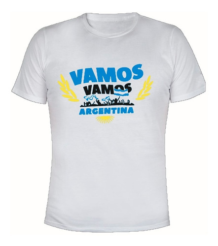 Remera Niños Algodón Mundial Vamos Vamos Argentina