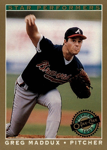 Mlb Greg Maddux - O-pee-che Star Performers 1993 # 19 