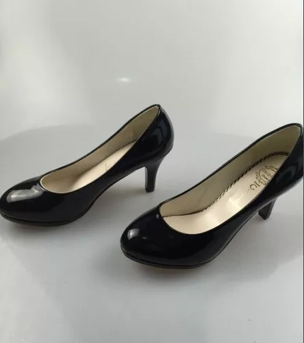 Tacones Louis vuitton Negro talla 35 EU de en Charol - 32087407