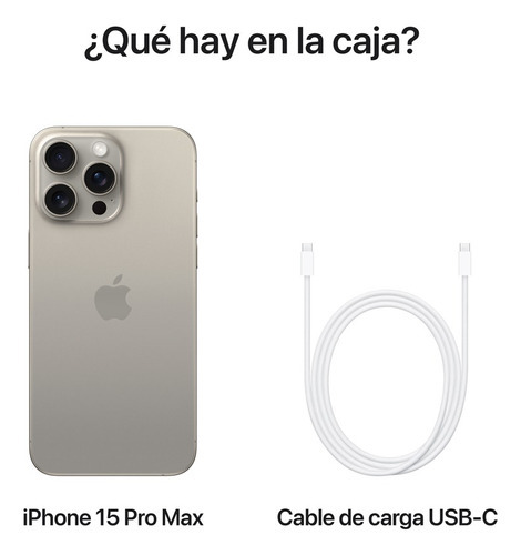 Apple iPhone 15 Pro Max (512 GB) - Titanio Natural - Aceptable (Reacondicionado)