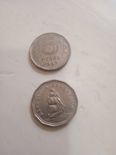 Moneda De 5 P 1962