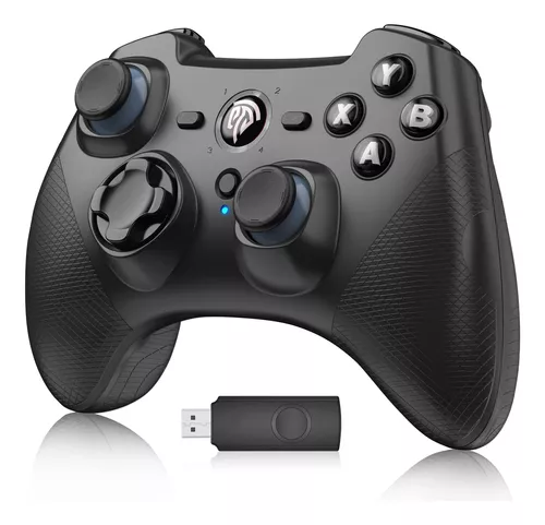  Mando inalámbrico para Xbox One, control remoto de 2.4 GHZ para  Xbox One/P3/PC/Windows, diseño ergonómico, portátil de doble vibración :  Videojuegos
