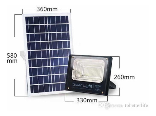 Reflector Solar C/ Panel De 100w De Buena Calidad