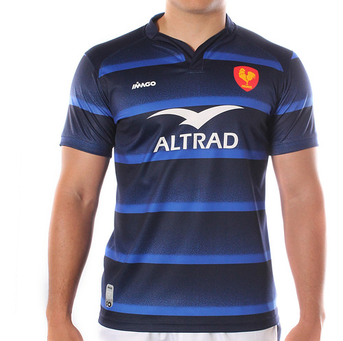 Camiseta Rugby Imago Modelo Francia Entrenamiento Reforzada