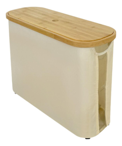 Cesta De Armazenamento De Papel, Organizador De Bege Branco