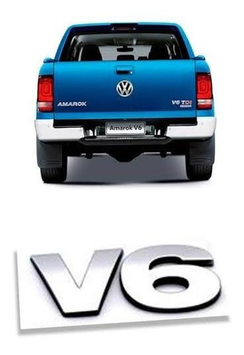 Emblema Insignia V6 Para Volkswagen Amarok