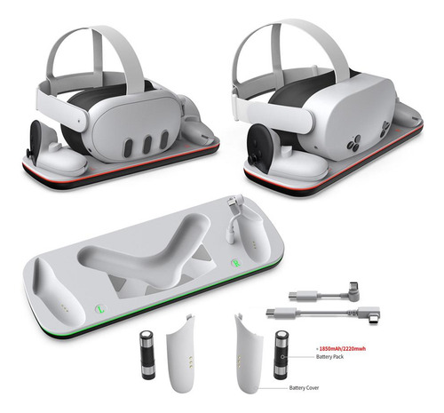 Para Cargar Cascos Meta Quest3/3s Vr