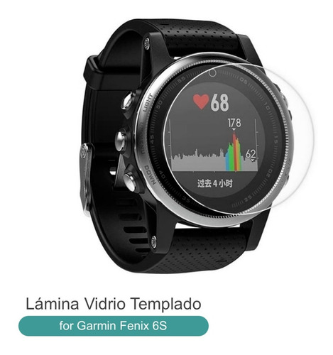 Lámina Vidrio Templado Para Smartwatch Garmin Fenix 6s