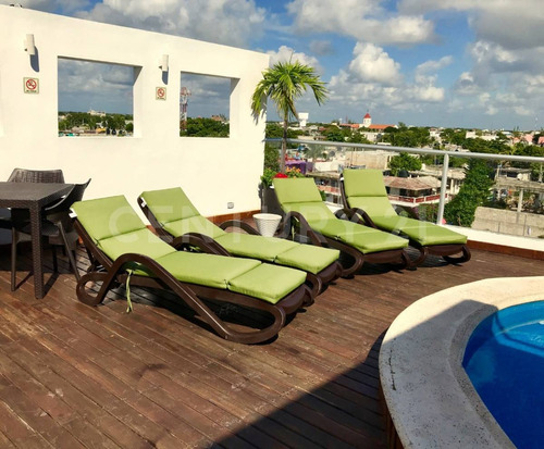 Venta Ph 1 Recamara Jacuzzi Privado En Playa Del Carmen Cerca De La 5ta Av.