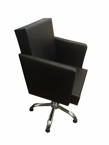 Imagen 4 de 6 de Sillon De Corte Peluqueria Barberia Base Cromada Kit X 3