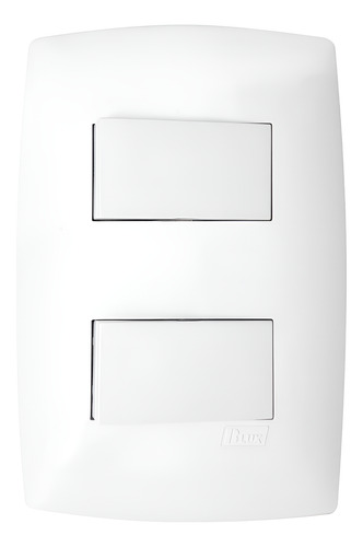 Conjunto Interruptor Duplo Blux Home Parede Completo 4x2
