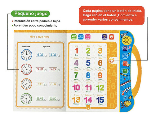 Libro Didáctico Interactivo Para Niños En Español E Inglés