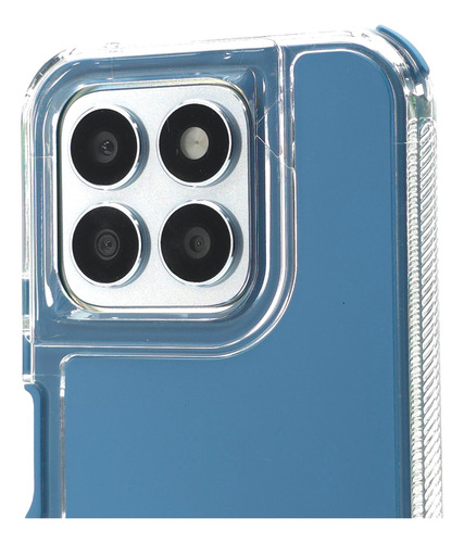 Funda + Mica Hidrogel Para Honor X8c Case Protector Rudo Shell Fosfo - Azul Honor X8c
