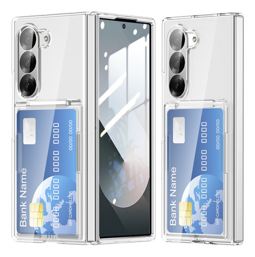 Funda Tipo Tarjeta 2025 Para Samsung Galaxy Z Fold 5 6, A La Moda, Originalidad, Funda De Pc, Fundas Antidetonantes Para Z Fold5